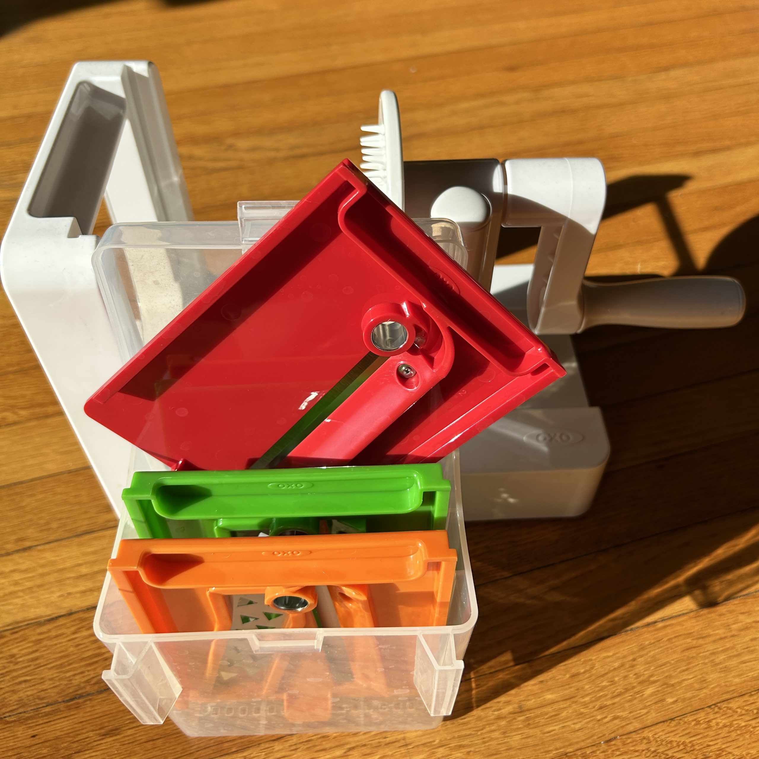 GENTLY USED: OXO 3-Blade Tabletop Fruit and Vegetable Spiralizer